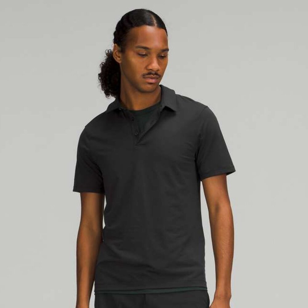 Lululemon Men's Evolution Short Sleeve Polo Shirt - Black